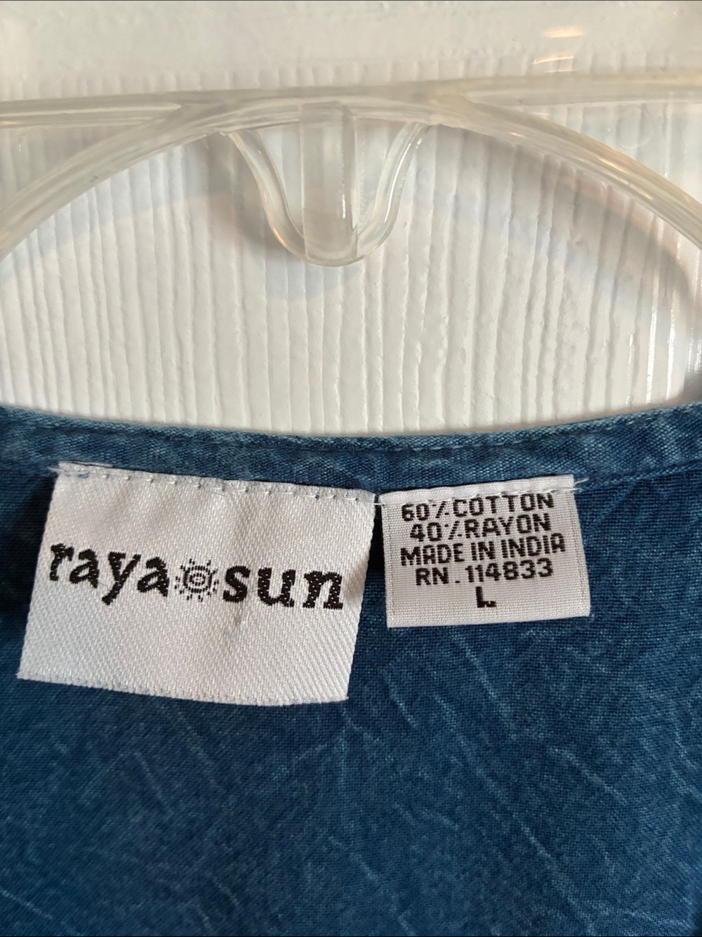 Raya Sun Dress, Dark Wash Blue, Size Large, Excellent Condition - Picture 3 of 5